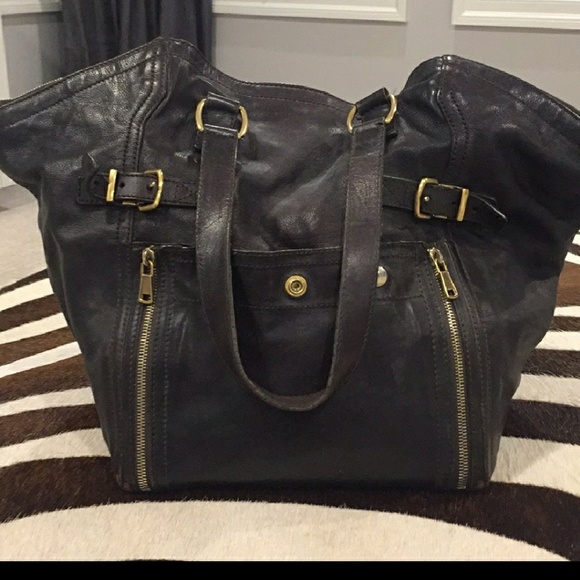 Yves Saint Laurent Handbags - Authentic YSL Downtown Calfskin Leather Bag